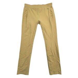 Tracksmith Leggings Womens L Khaki Workout Gym Traning Stretch Skinny High Waist